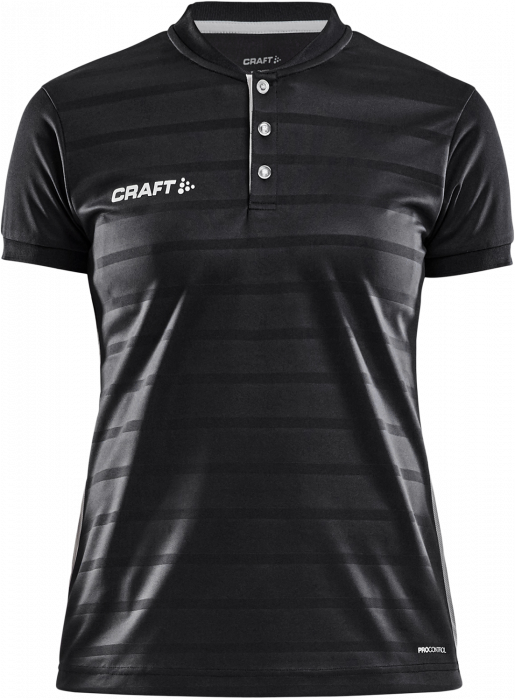 Craft - Pro Control Button Jersey Women - Svart & vit