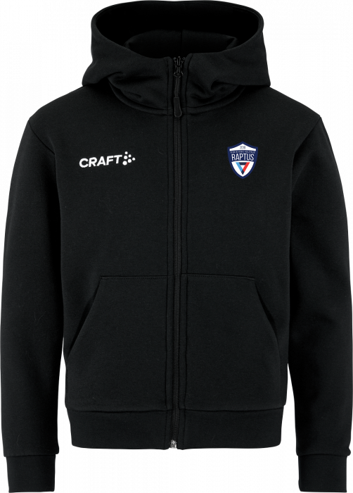 Craft - Vk Raptus Hoodie W. Zip Kids - Svart