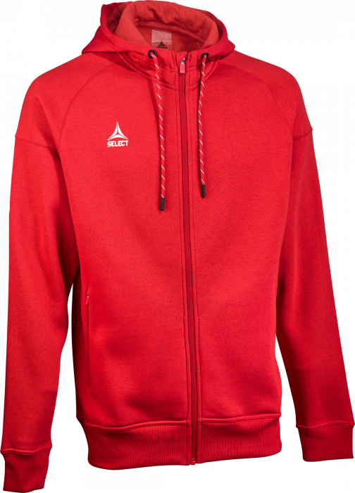 Select - Oxford V25 Hoodie W. Zip - Rouge